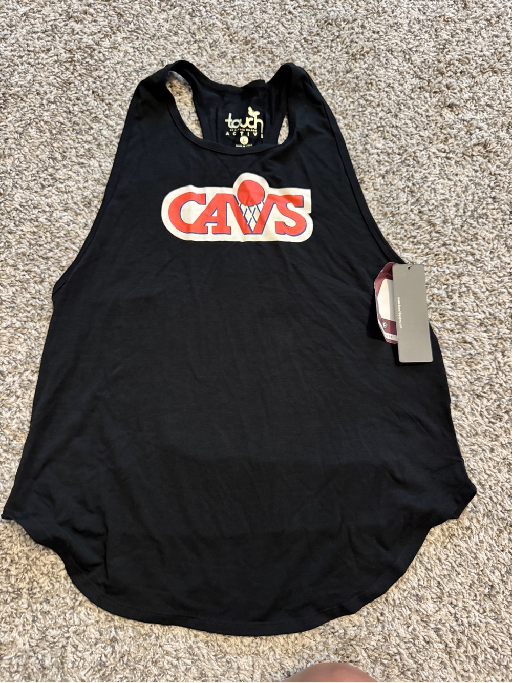 Black "CAVS" Racerback Tank Top
